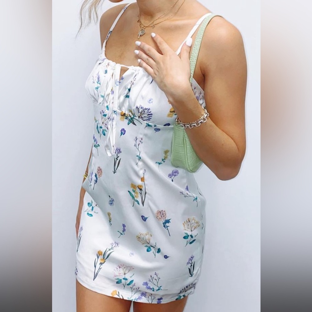 Floral silky sundress